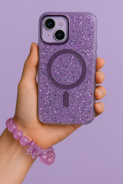Carcasa Estuche Case para Iphone Escarcha +Manilla Gratis - Tienvir