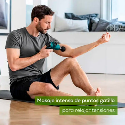 Massage Pro – Pistola Masajeadora Inalámbrica 4 Cabezales - Tienvir
