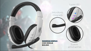Audifonos Diadema Gamer RGB para PS5 XBOX PC