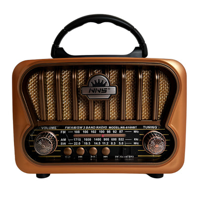 RADIO PARLANTE VINTAGE NS 8109 BT - Tienvir