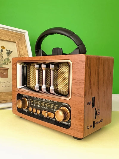 Radio Parlante Bluetooth con Soporte para Celular | Radio Recargable USB/SD FM/AM