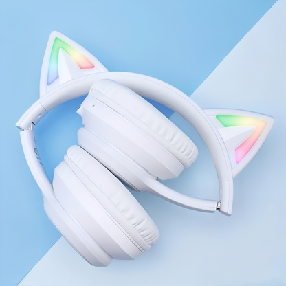 Audífonos Inalambricos Gamer ONIKUMA B90 Bluetooth 5.0 RGB Gato - Tienvir