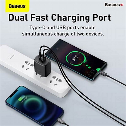 Cargador de Pared USB + Tipo C Dual  20W Vidvie QA21