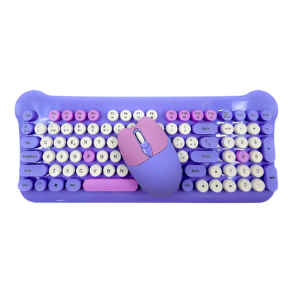 Combo Teclado y Mouse WB-212 – Teclado 100% + Mouse Óptico • Alta Compatibilidad