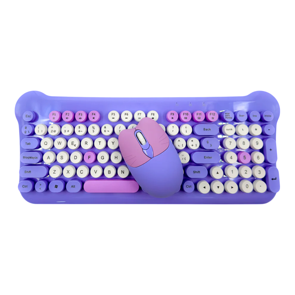 Combo Teclado y Mouse WB-212 – Teclado 100% + Mouse Óptico • Alta Compatibilidad