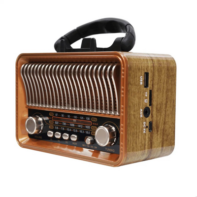RADIO PARLANTE ANTIGUO ESTILO VINTAGE M-1232BT - Tienvir