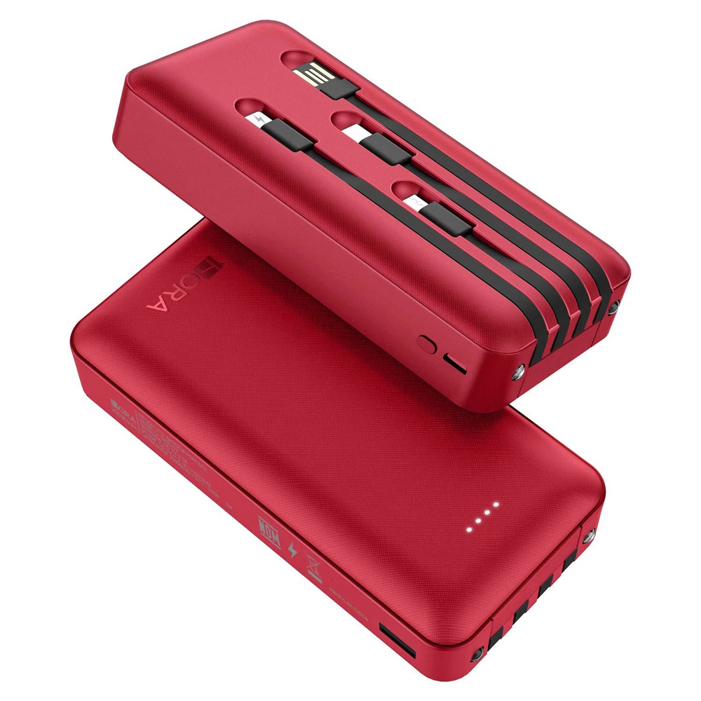 Power Bank 20000mA Carga Rápida Cuatro Cables GAR159