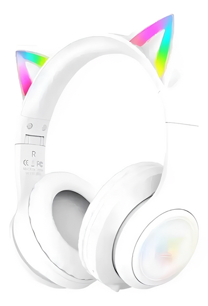 Audífonos Inalambricos Gamer ONIKUMA B90 Bluetooth 5.0 RGB Gato - Tienvir