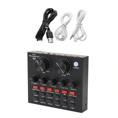 TARJETA DE AUDIO V8 PARA MICROFONO - Tienvir
