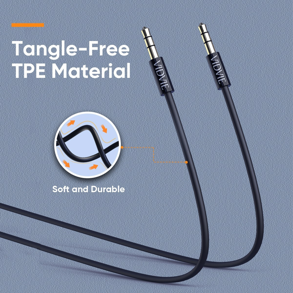 Cable Auxiliar 3.5mm  Vidvie AL1105