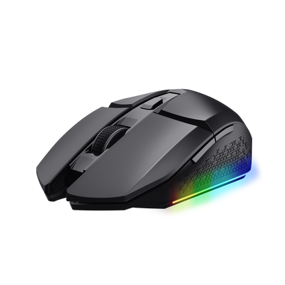 MOUSE TRUST GXT 110 FELOX GAMER INALAMBRICO NEGRO REGALO DE MOUSPAD