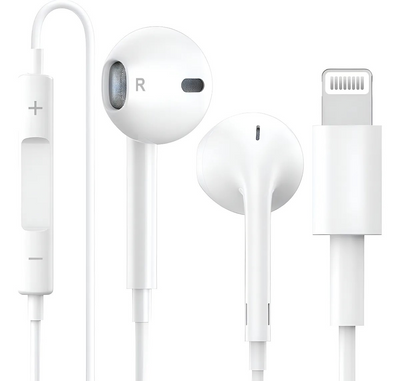 Audífonos Lightning para iPhone con Micrófono y Control de Volumen HS667 - Tienvir
