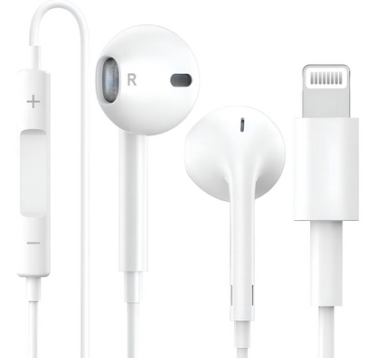 Audífonos Lightning para iPhone con Micrófono y Control de Volumen HS667 - Tienvir