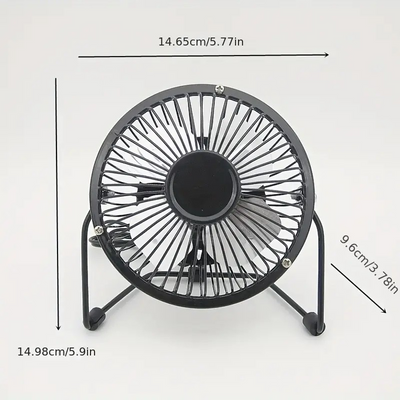 Mini Ventilador 4 Pulgadas Portátil Cable Usb Metálico - Tienvir