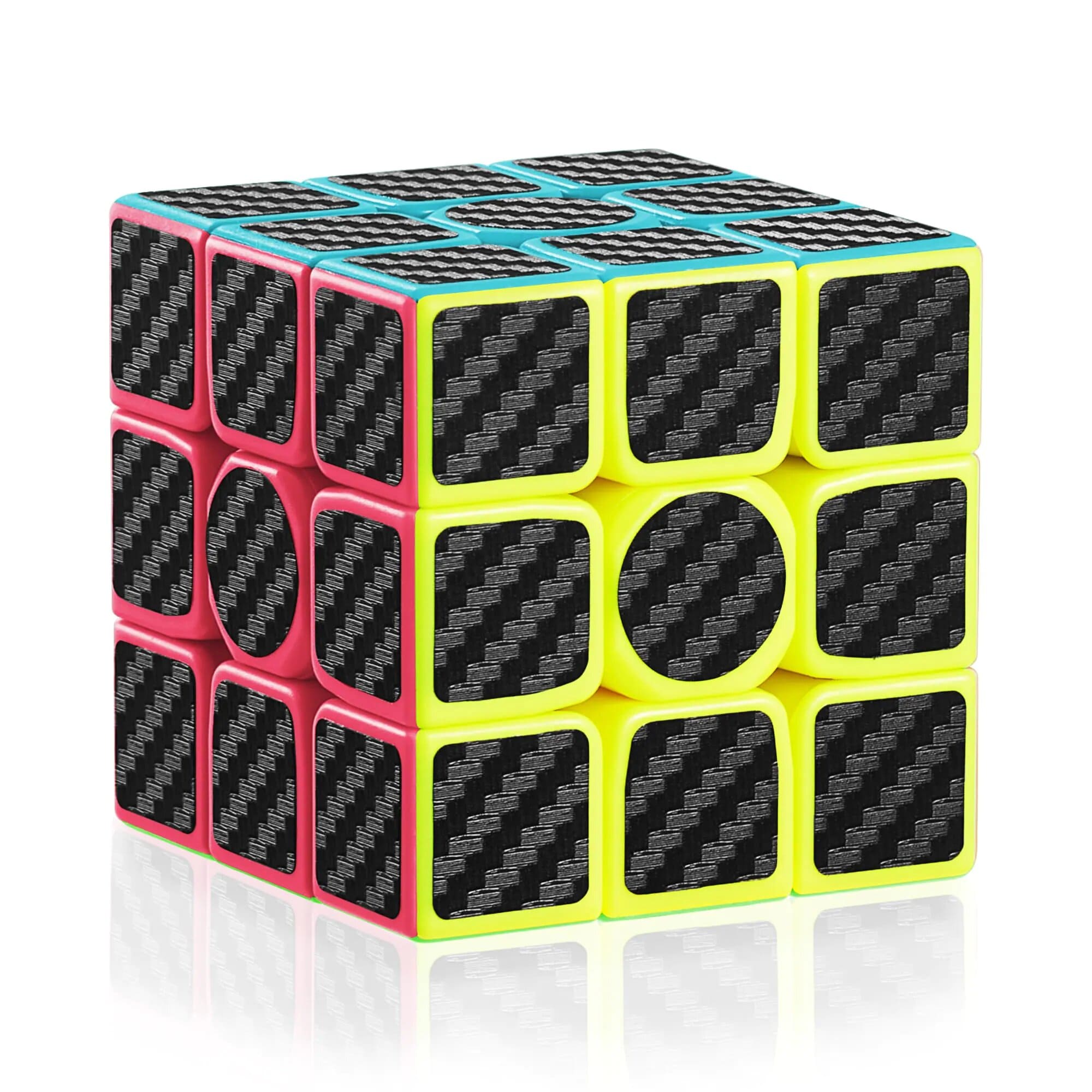 Cubo Rubik 3x3 Fibra de  carbono Qiyi 669