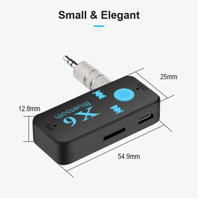 Adaptador Bluetooth para Carro Radio Jack 3.5mm - Tienvir
