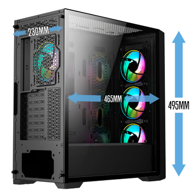Gabinete Iceberg Titan M16 Negro - Tienvir