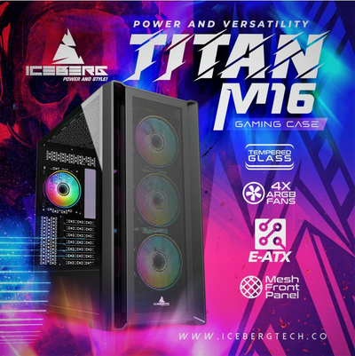 Gabinete Iceberg Titan M16 Negro - Tienvir