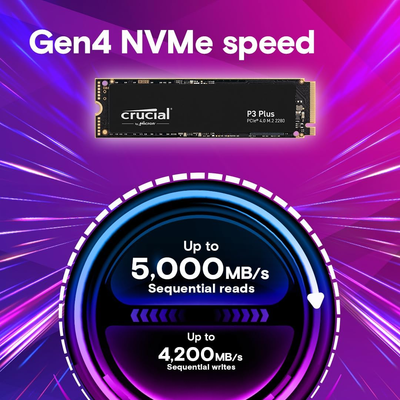 SSD M.2 CRUCIAL P3 PLUS 1TB GEN4 - Tienvir