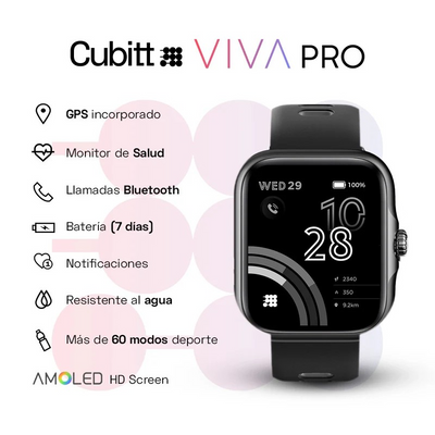 Smartwatch Cubitt VIVA PRO Reloj inteligente Deportivo AMOLED - Tienvir