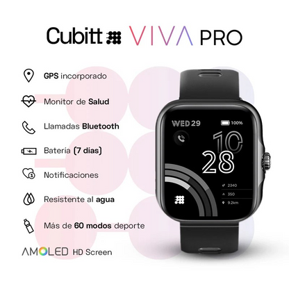 Smartwatch Cubitt VIVA PRO Reloj inteligente Deportivo AMOLED