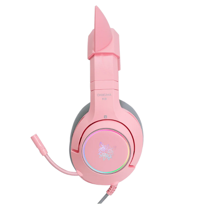 ONIKUMA K9 — Headset Gamer Alumbrado con RGB y Micrófono Retráctil