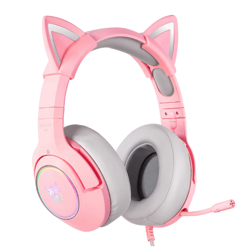 ONIKUMA K9 — Headset Gamer Alumbrado con RGB y Micrófono Retráctil