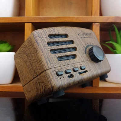 Mini Radio Parlante Bluetooth Vintage BP-PV129BT - Tienvir