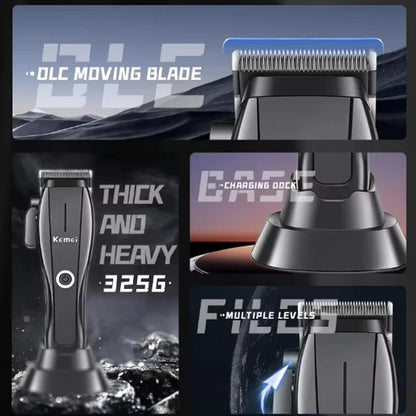 Maquina profesional para cabello Km 2286 Ideal para que tu barbero genere un corte perfecto