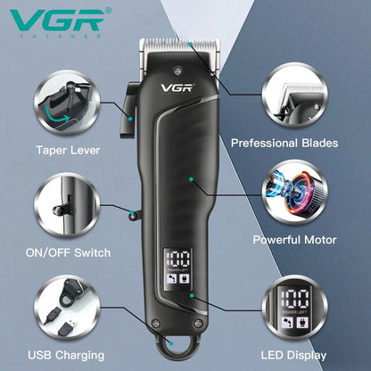 Maquina perfiladora de cabellos patillas  profesional  VGR V-683 excelente para cortes precisos