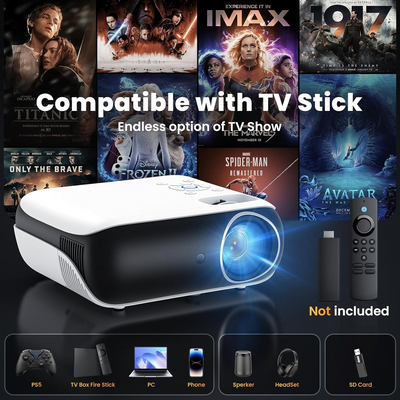 PROYECTOR HAPPRUN FULL HD 1080P BLUETOOTH - Tienvir
