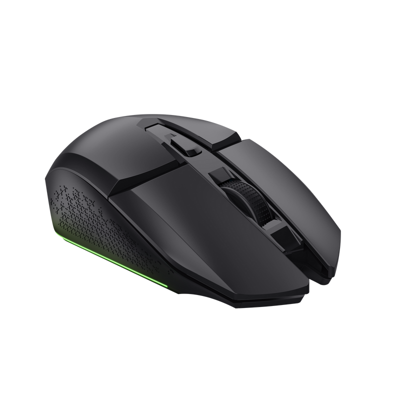 MOUSE TRUST GXT 110 FELOX GAMER INALAMBRICO NEGRO REGALO DE MOUSPAD