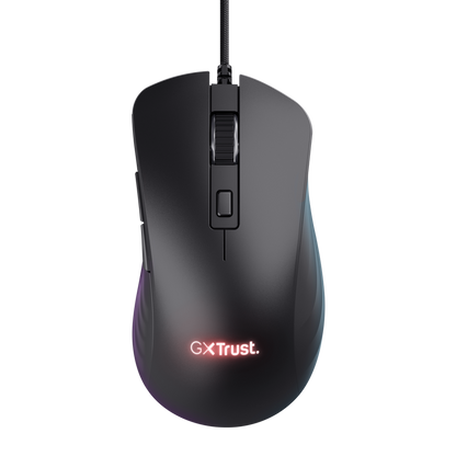 MOUSE TRUST GXT 924 YBAR+ NEGRO GAMER ALAMBRICO 25K DPI