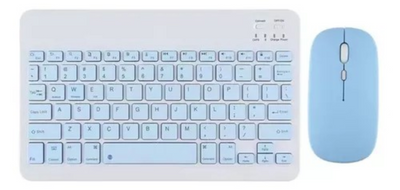 COMBO TECLADO + MOUSE INALÁMBRICO COLORES PASTEL - Tienvir