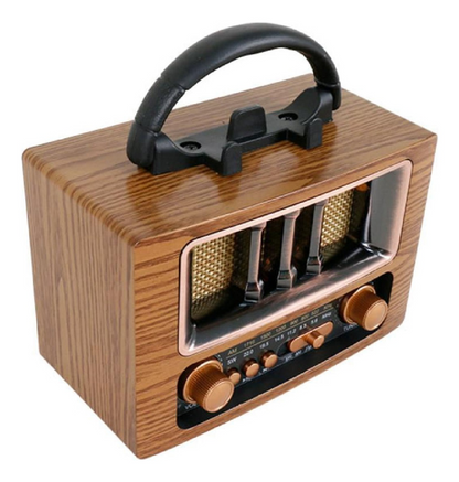 Radio Parlante Bluetooth con Soporte para Celular | Radio Recargable USB/SD FM/AM