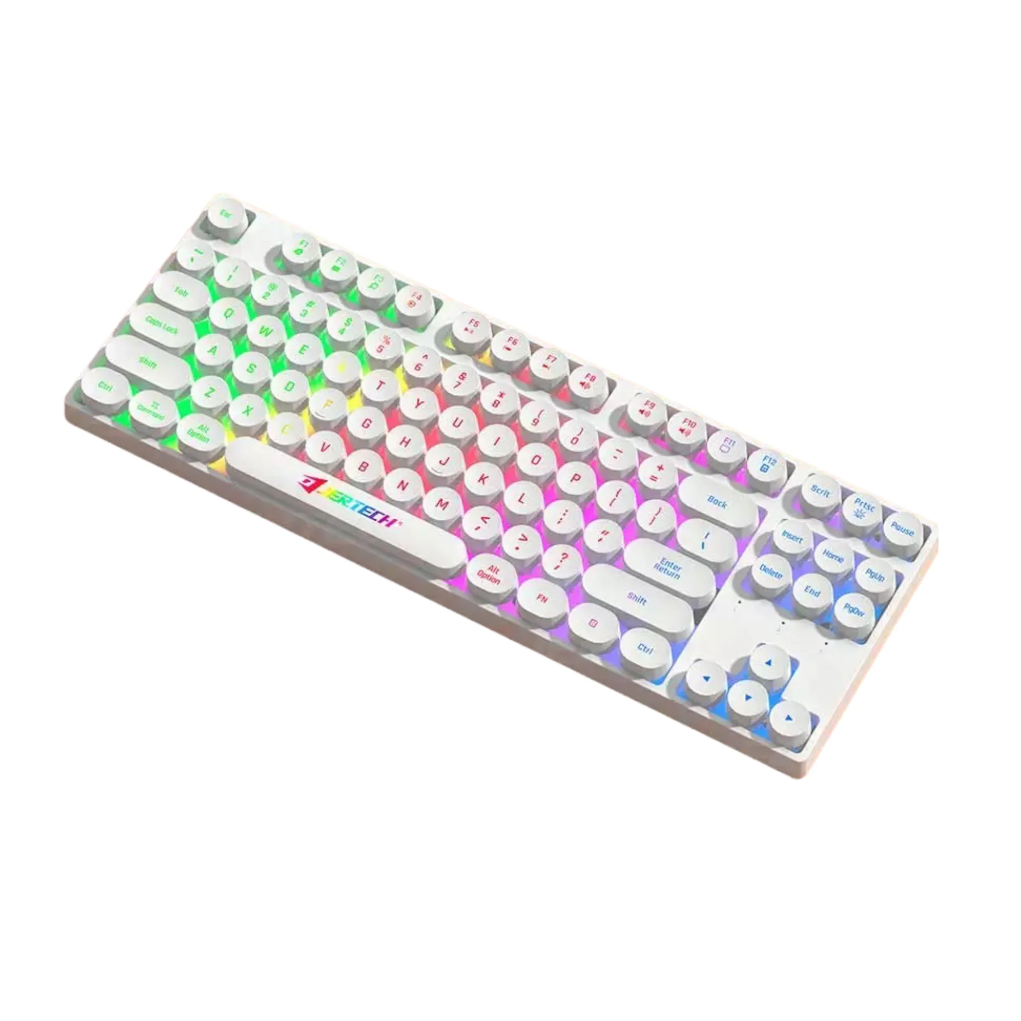 TECLADO MEMBRANA 80% GAMER RGB JERTECH PUNK DK600