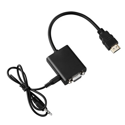 Adaptador Convertidor HDMI A VGA y Audio - Tienvir