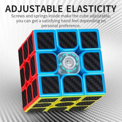 Cubo Rubik 3x3 Fibra de  carbono Qiyi 669 - Tienvir