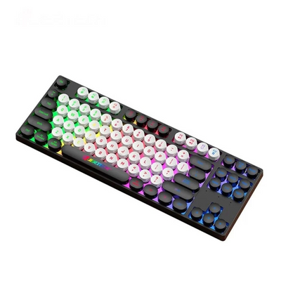 TECLADO MEMBRANA 80% GAMER RGB JERTECH PUNK DK600 - Tienvir