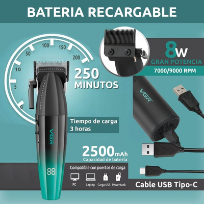 MAQUINA CORTAR PELO PROFESIONAL VGR V-003 - Tienvir