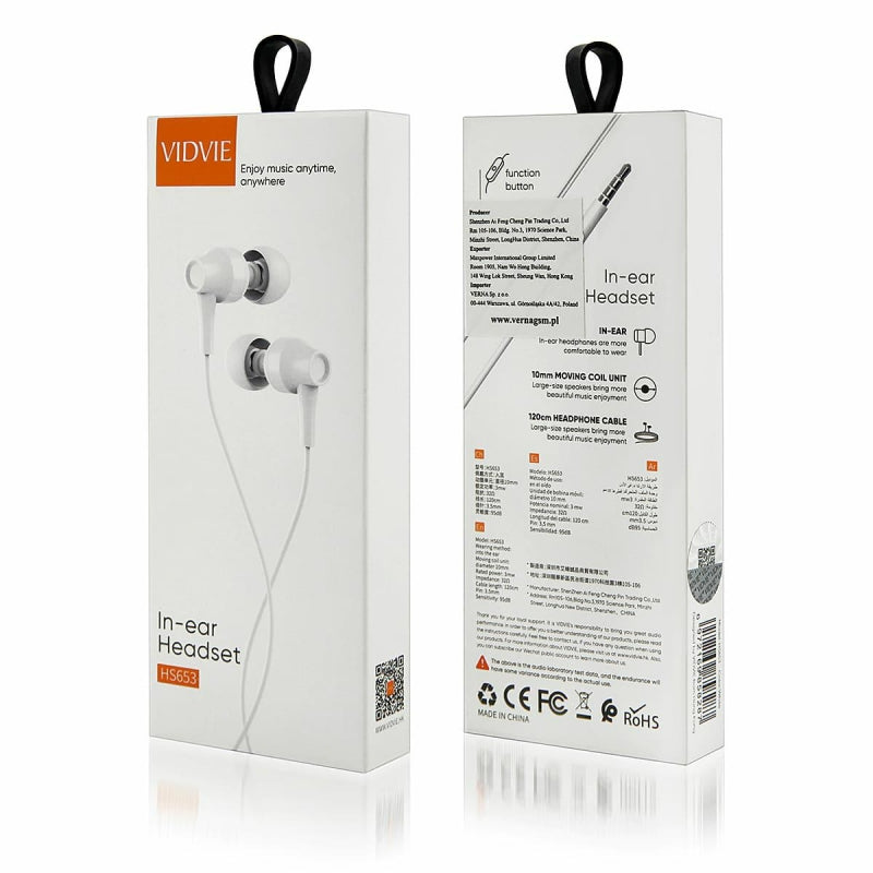 Audífonos Manos Libres HS653 Vidvie