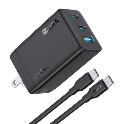 Cargador 65W con Cable Tipo C a Tipo C de carga rápida GAR322 - Tienvir