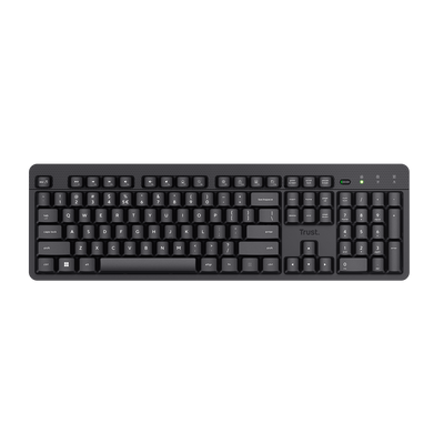 TECLADO TRUST ODY II INALÁMBRICO NEGRO - Tienvir