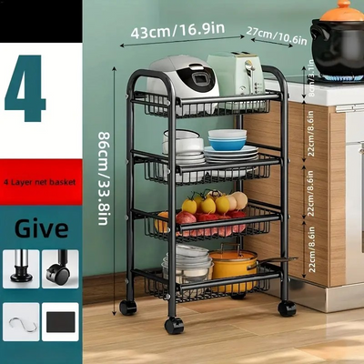 Organizador Estante Rectangular Multiusos Metálico