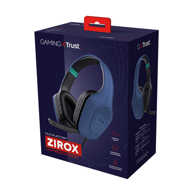 Audífonos de Diadema TRUST Alámbricos On Ear Zirox 3.5mm Negro - Tienvir