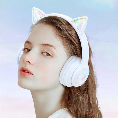 Audífonos Inalambricos Gamer ONIKUMA B90 Bluetooth 5.0 RGB Gato - Tienvir