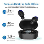 Audífonos Earbuds Bluetooth Manos Libres Negros AUT114