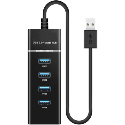 Hub 4 USB 3.0 5GB por segundo cable de 30cm - Tienvir