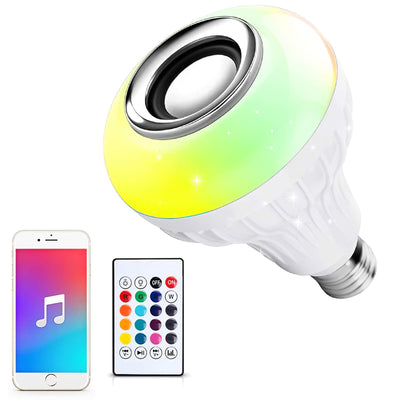 Bombillo LED Parlante RGB Bluetooth con Control - Tienvir