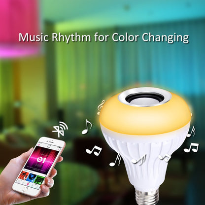 Bombillo LED Parlante RGB Bluetooth con Control